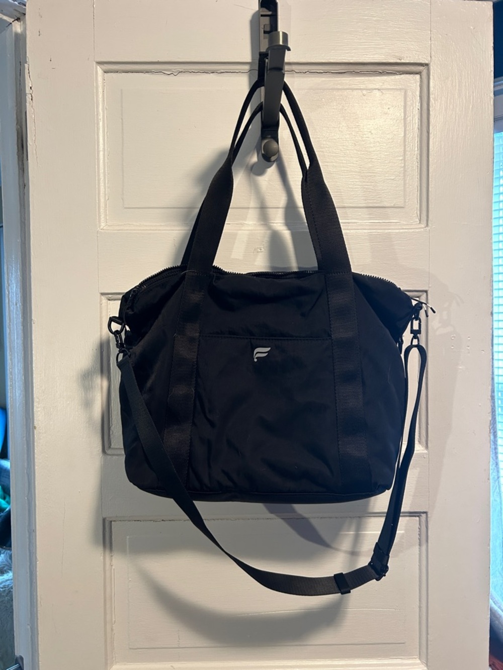 Fabletics Black Tote Bag with Shoulder Strap